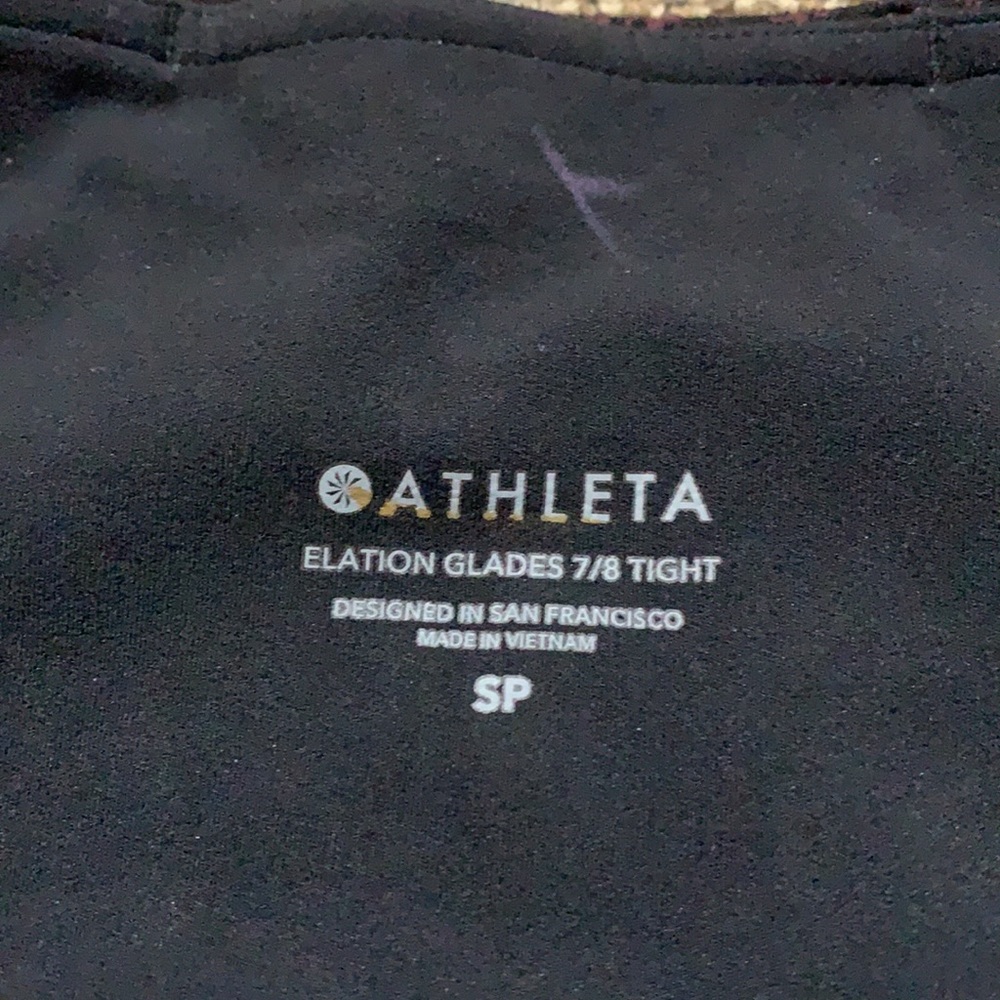 Athleta Red and Black Leggings - Picture 6 of 12